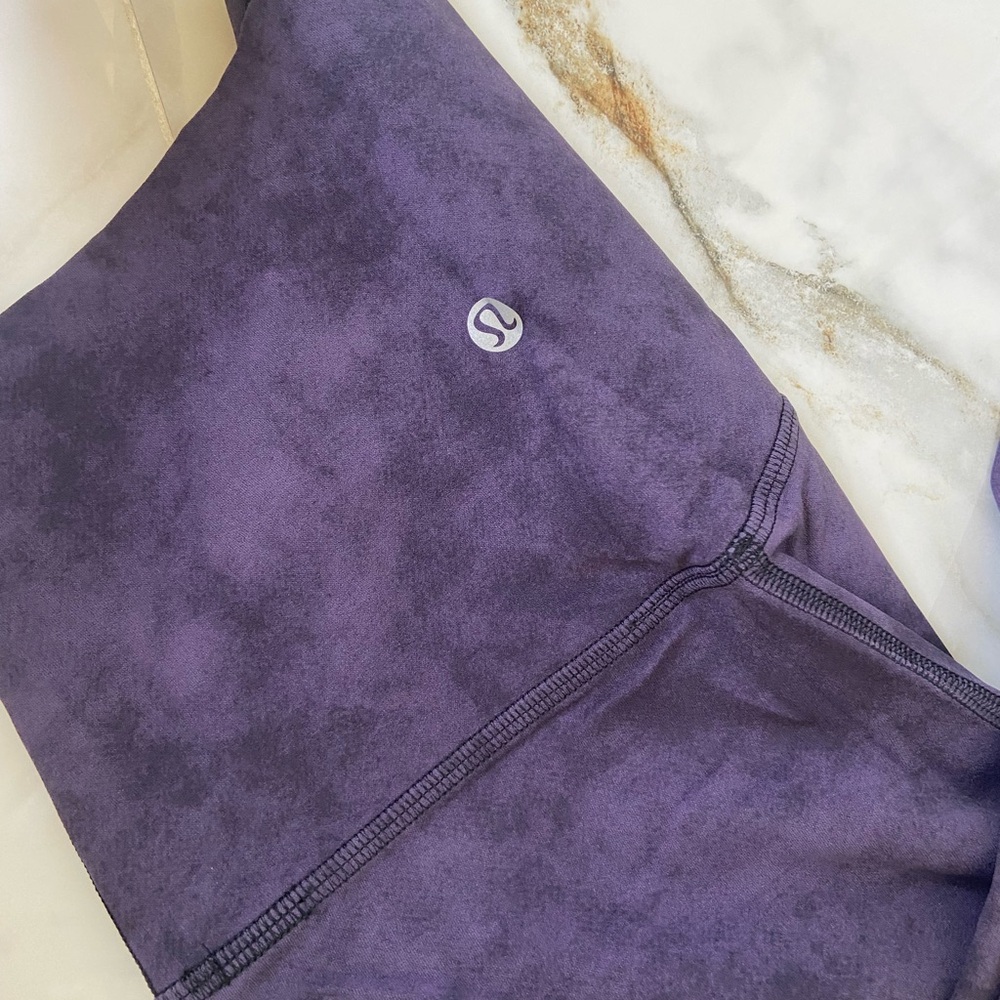 Lululemon Purple dyed 28 inch  Leggings
